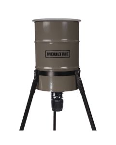 Moultrie 30-Gallon Barrel Pro Hunter Feeder featuring the Pro Hunter II Feeder Kit