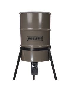 Moultrie 55-Gallon Barrel Feeder featuring the Pro Hunter II Feeder Kit