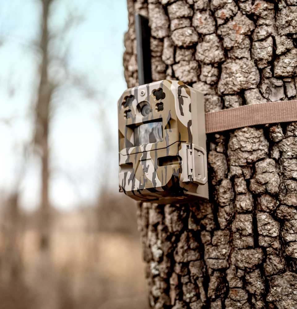 Moultrie 325 Series feeder set up in a field